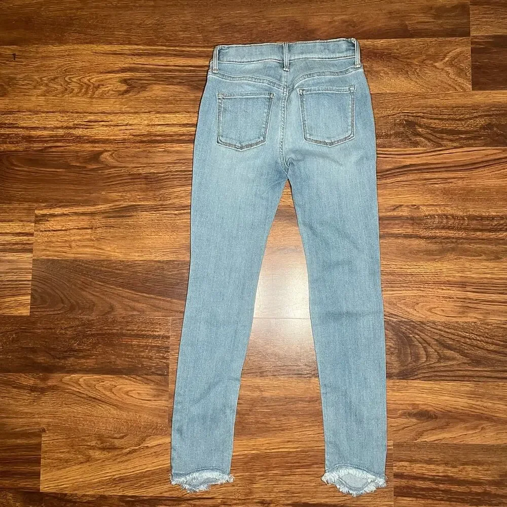 Old Navy Girls Distressed Skinny Jeans & Adidas Wonder Nation Leggings Bundle